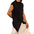 Herren asymmetrisches Kurzarm-T unique Longshirt