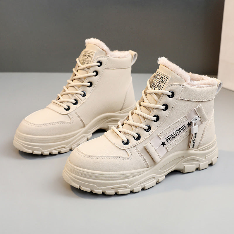 Damen hohe Winter Sneaker mit gefüttertem Innenfutter und rutschfester Sohle R&B