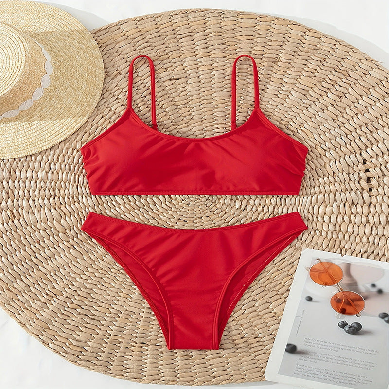 Damen Bikiniset mit verstellbaren Spaghetti-Trägern