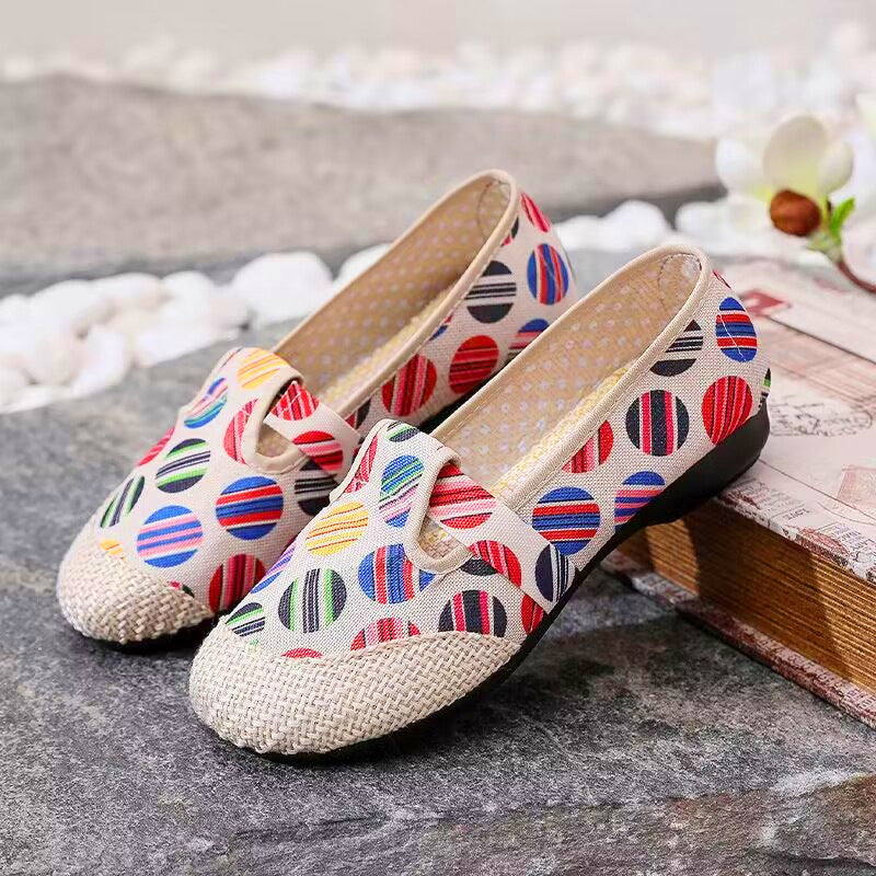 Damen Bunte Freizeitschuhe mit elastischem Bändchen R&B