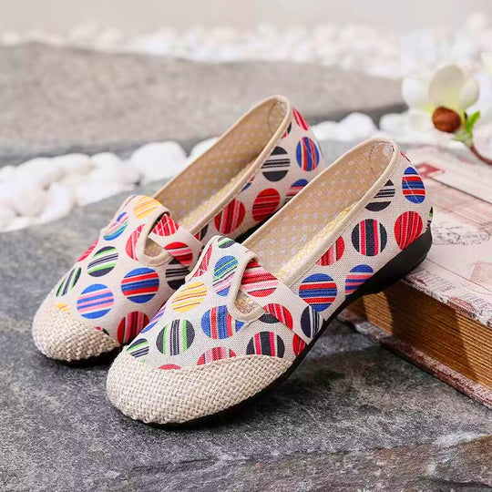 Damen Bunte Freizeitschuhe mit elastischem Bändchen R&B