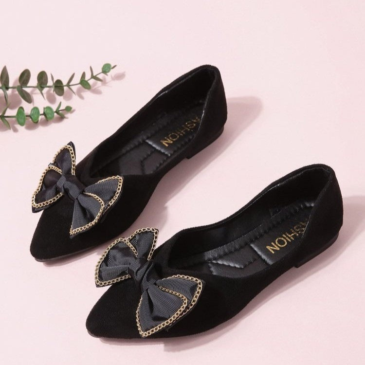 Damen Ballerinas mit elegantem Schleifen-Design R&B
