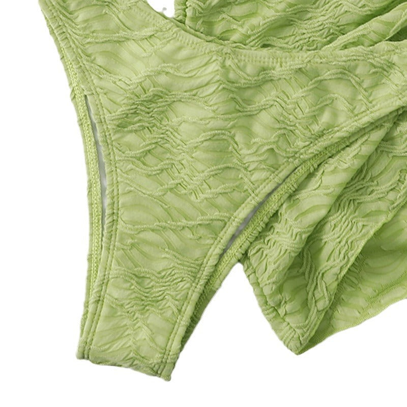 Damen Bandeau-Bikini mit modischem Wickelrock R&B