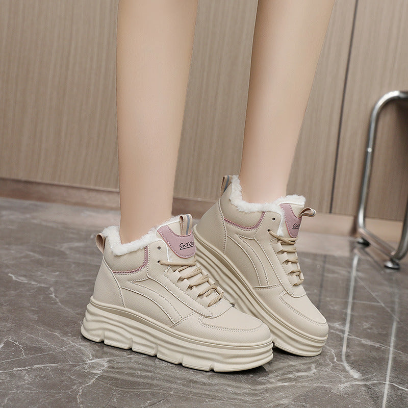 Damen High-Top Sneakers mit warmem Innenfutter und dämpfender Sohle R&B