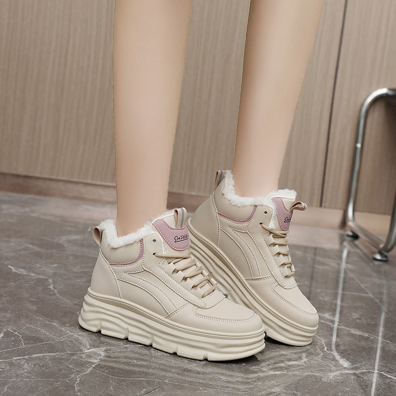 Damen High-Top Sneakers mit warmem Innenfutter und dämpfender Sohle R&B