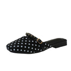 Damen Trendige Slipper mit Punkten und elegantem Riemendetail R&B