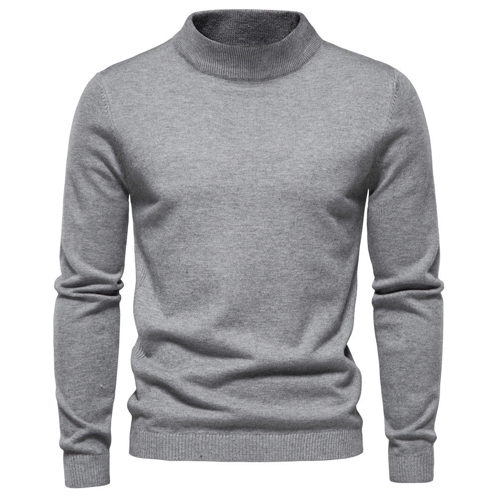 Herren eleganter Rollkragenpullover aus feiner Wolle R&B