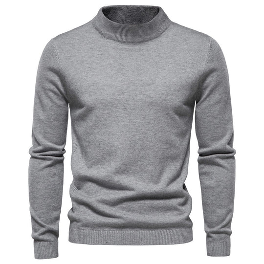 Herren eleganter Rollkragenpullover aus feiner Wolle R&B
