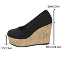 Damen Wedge-Pumps mit zeitgemäßem Kork-Design R&B