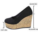 Damen Wedge-Pumps mit zeitgemäßem Kork-Design R&B