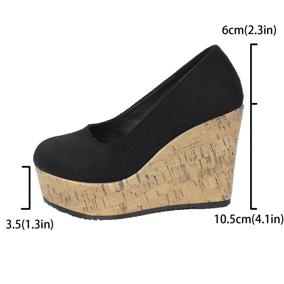 Damen Wedge-Pumps mit zeitgemäßem Kork-Design R&B