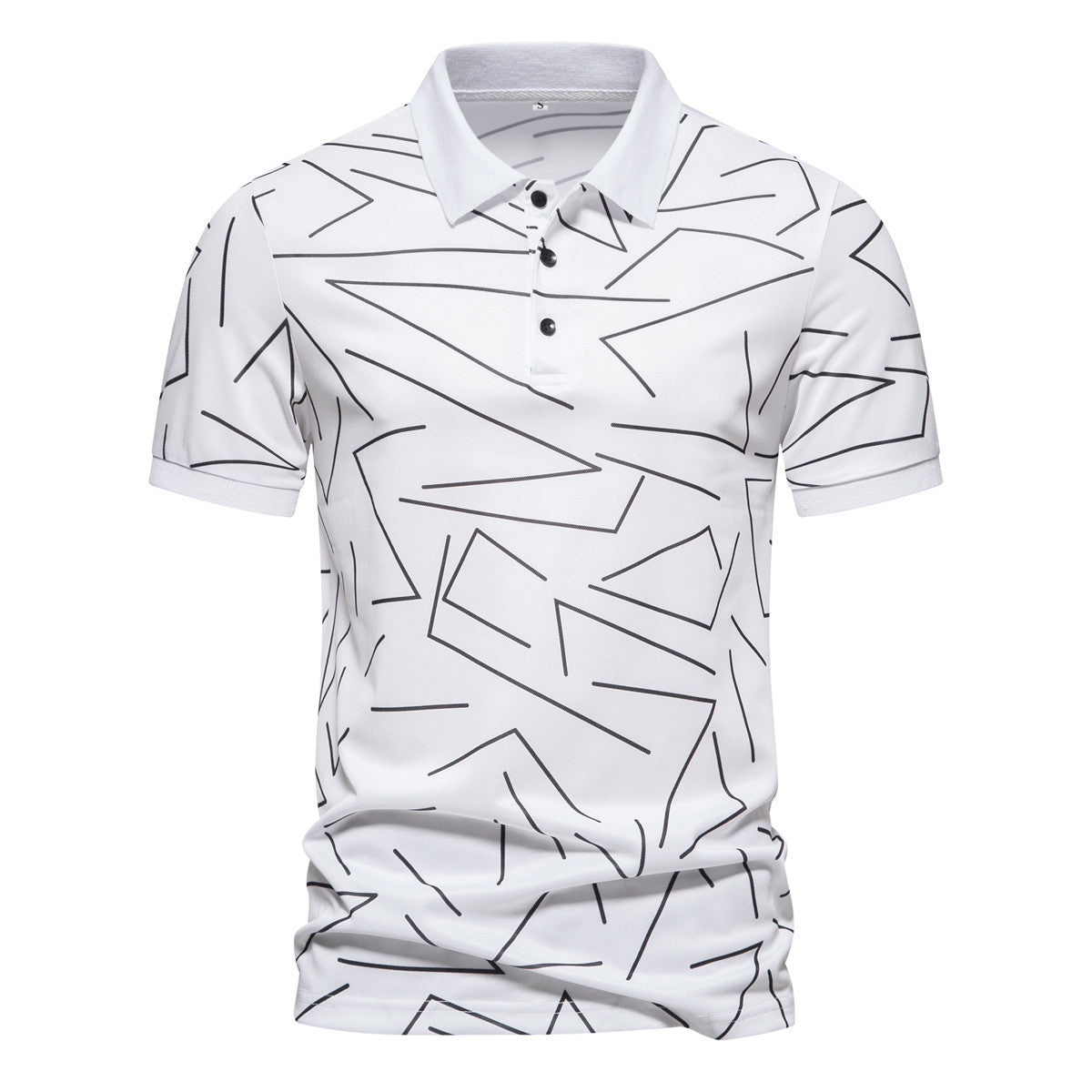Herren Poloshirt mit modernem Grafikdesign