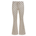 Damen Flared Pants mit Punkten R&B