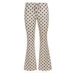 Damen Flared Pants mit Punkten R&B