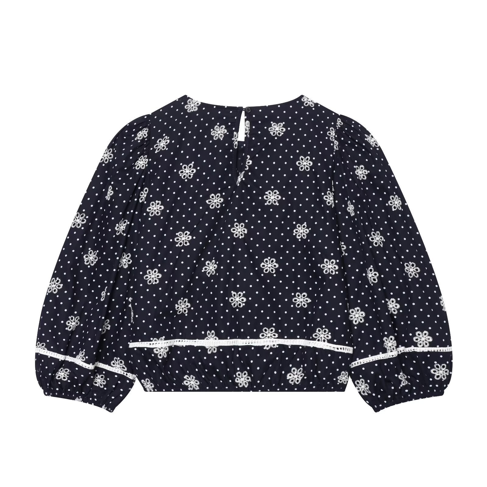 Damenbluse mit feinen Spitzen- und Rüschendetails R&B