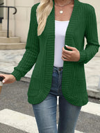 Damen Strickjacke mit offenen Front und praktischen Taschen R&B