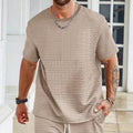 Herren lässiges T-Shirt mit strukturiertem Design