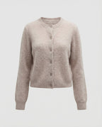 Eleganter Damen Strickcardigan aus weichem gR&Bürstetem Kaschmir für den Herbst