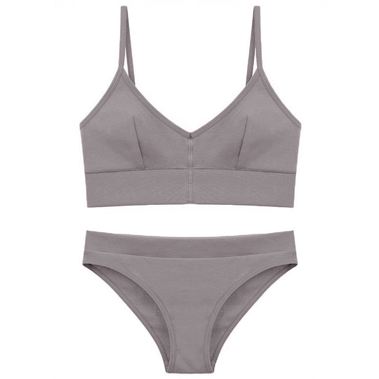 Damen Bikini-Set mit elegantem V-Ausschnitt und verstellbaren Trägern R&B