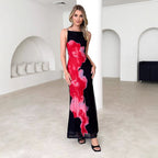Damen Maxikleid mit schickem floralem Muster und elegantem Schnitt R&B