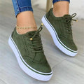 Damen modische Sneaker mit feinen Perforationen R&B