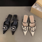Damen Slingback Pumps mit trendiger Blumenapplikation R&B
