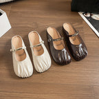 Damen Slipper mit Schnallenakzent