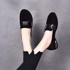 Damen Komfortable und stilvolle Ballerinas mit modischem Riemen R&B