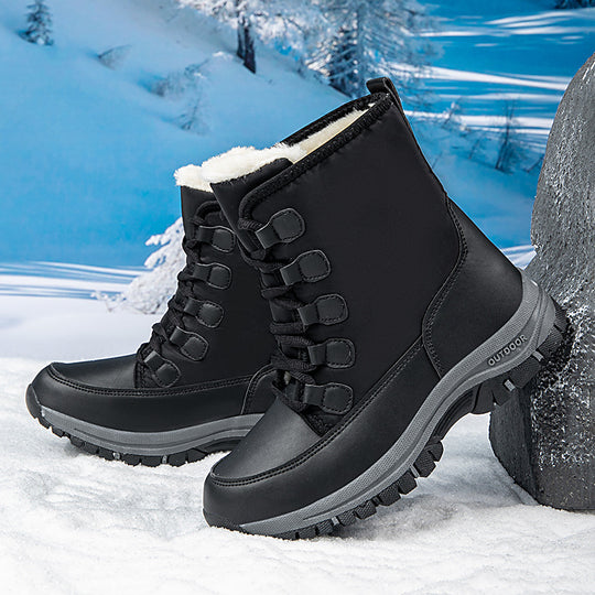 Damen Winterboots mit rutschfester Sohle und isolierendem Futter R&B