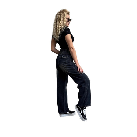 Damen Hochtaillierte Baggy-Jeans mit lockerer Passform R&B