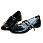 Damen elegante Ballerinas mit doppelt geschnalltem Riemchen und hübschem Schleifendetail R&B