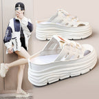 Damen Chunky Slip-On Sneakers mit funkelnden Akzenten und bequemer Dämpfung R&B