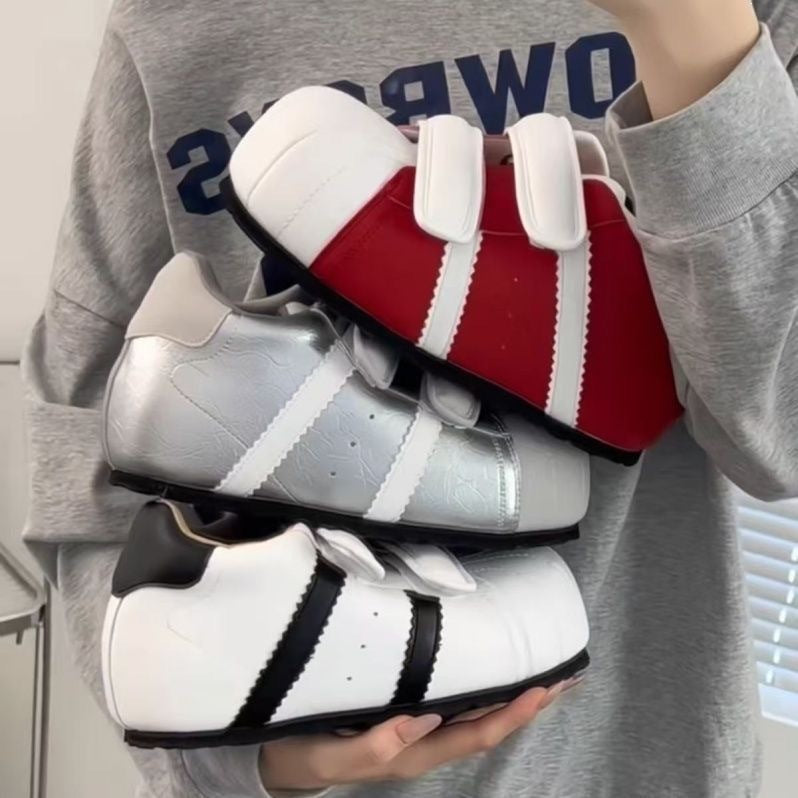 Damen Sneakers mit Klettverschluss und sportlicher Silhouette