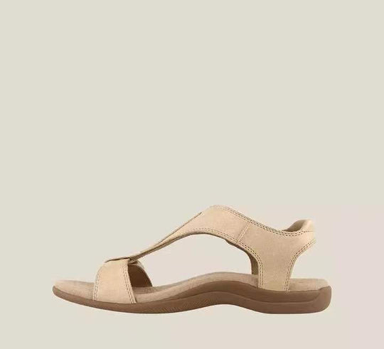 Damen bequeme Fußbett-Sandalen mit ergonomischer Riemen-Bestückung R&B