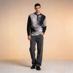 Herren Weite Chino-Hose mit hoher Taille