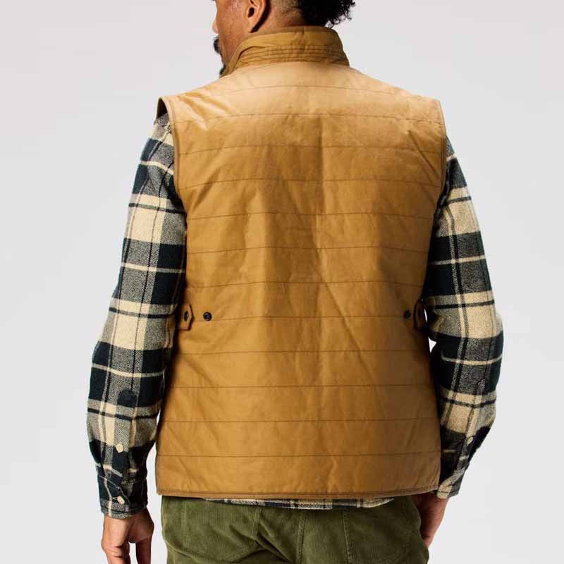 Herren gesteppte Weste mit modernem Schnitt und funktionalen Taschen