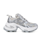 Damen Sportliche Sneakers mit atmungsaktivem Mesh-Obermaterial und dämpfender Sohle R&B