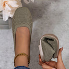 Damen Slip-On Ballerinas mit flexibler Sohle und atmungsaktivem Obermaterial