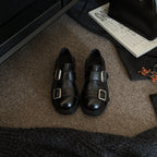 Damen Komfortable Schnürschuhe mit modischem Doppelschnallenverschluss