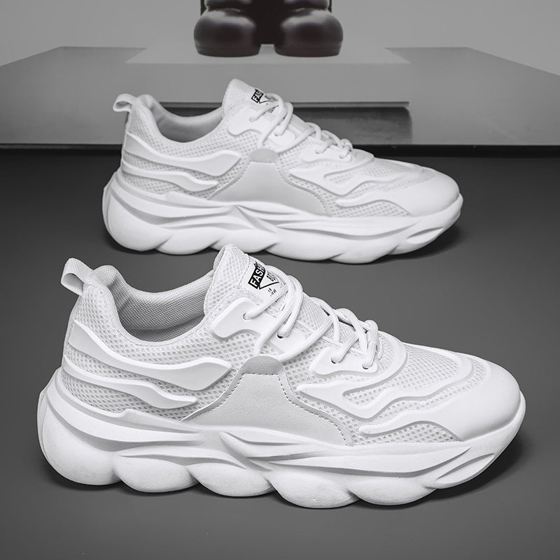 Damen Sportliche Chunky Sneakers mit dämpfender Sohle und atmungsaktiver Textiloberfläche