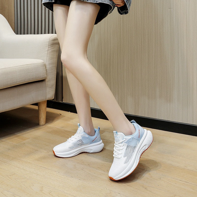 Damen Lauf-Sneaker mit atmungsaktiver Mesh-Oberfläche und dämpfender Sohle R&B