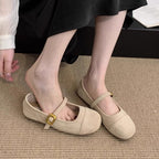 Damen Ballerinas mit verstellbarem Riemen und weichem Innenfutter R&B