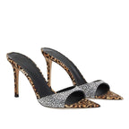 Damen elegante Slingback-Pumps mit Glitzerakzenten R&B