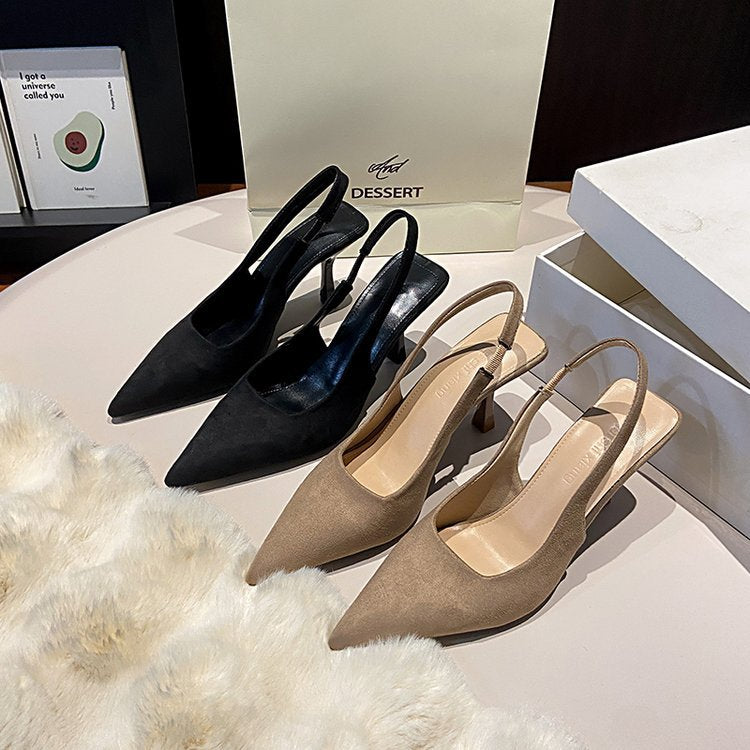 Damen Slingback-Pumps mit spitzem Absatz und schickem Design R&B