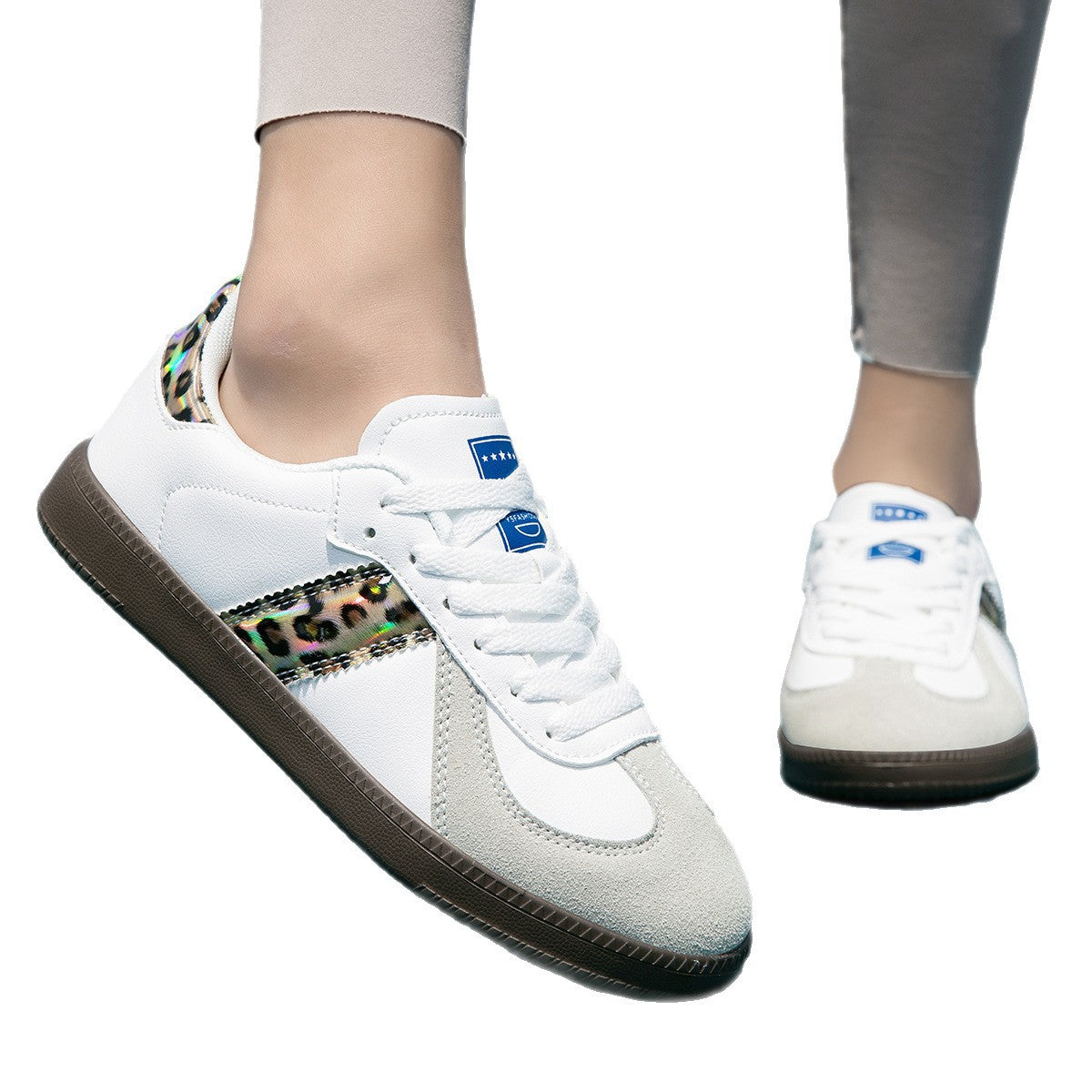 Damen Sportliche Sneakers mit strapazierfähigem Obermaterial und rutschfester Sohle