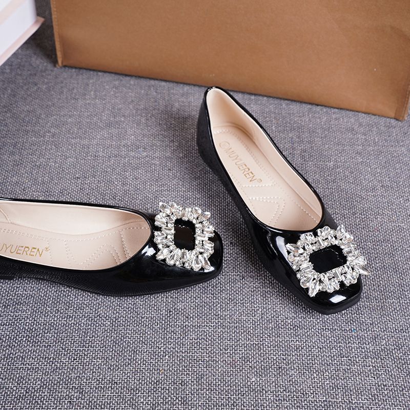 Damen Ballerinas mit extravagantem Schmuckdetail R&B