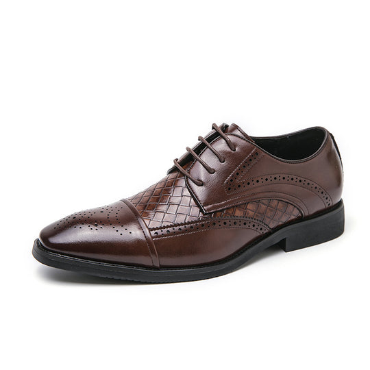 Damen Elegante Lederschuhe mit strukturiertem Obermaterial und klassischem Design R&B