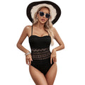 Damen Eleganter Badeanzug mit raffinierten Spitzendetails R&B