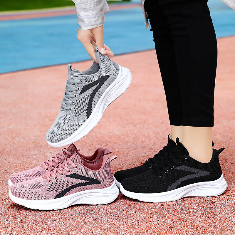 Damen Atmungsaktive Freizeitschuhe mit elastischem Obermaterial und stoßdämpfender Sohle R&B