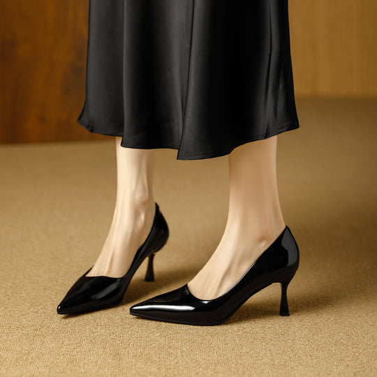 Damen elegante spitze Pumps mit komfortablem Absatz R&B
